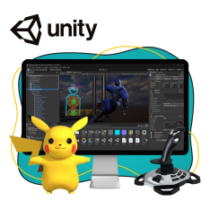 Мир игр на Unity 2D на популярном движке + AI-помощники - КИБЕРшкола программирования для детей, компьютерные курсы для школьников, начинающих и подростков - KIBERone г. Тобольск
