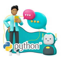 Умный чат-бот на Python - КИБЕРшкола программирования для детей, компьютерные курсы для школьников, начинающих и подростков - KIBERone г. Тобольск