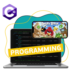 Программирование на C#. Удивительный мир 2D-игр - КИБЕРшкола программирования для детей, компьютерные курсы для школьников, начинающих и подростков - KIBERone г. Тобольск