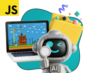 Язык программирования JavaScript + AI. Проектное обучение + геймификация + AI-помощники - КИБЕРшкола программирования для детей, компьютерные курсы для школьников, начинающих и подростков - KIBERone г. Тобольск